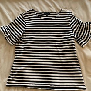 J.Crew Ruffle Sleeve Top